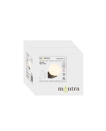INTERLAKEN * APLIQUE IP54 G9 NEGRO